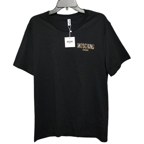 Moschino | Swim | Moschino Swim Black Short Sleeve Leopard